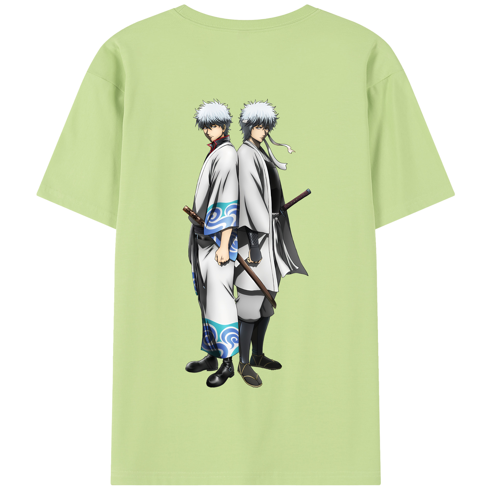 （画像用） ぎんたま 坂田銀時（さかたぎんとき） 神楽 志村新八（しむら しんぱち） GINTAMA Sakata Gintoki Kagura Shimura Shinpachi 綿100％半袖Tシャツ（背面プリント）